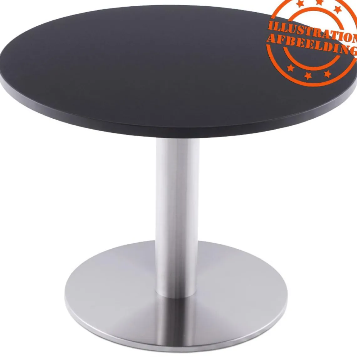 ALTEREGO Plateau de table rond noir 'RINGO' Online