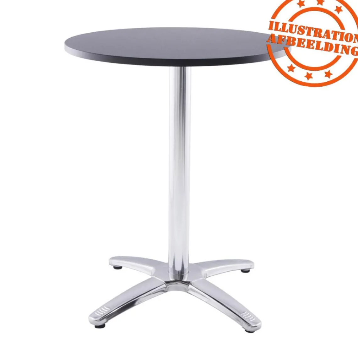 ALTEREGO Plateau de table rond noir 'RINGO' Online
