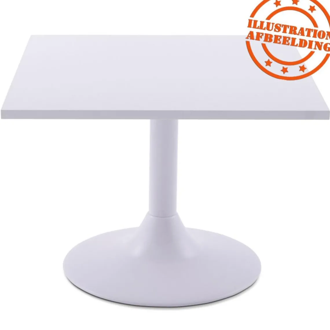 ALTEREGO Plateau de table 'SPANO' blanc carré New