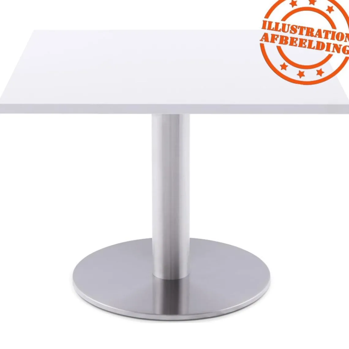 ALTEREGO Plateau de table 'SPANO' blanc carré New