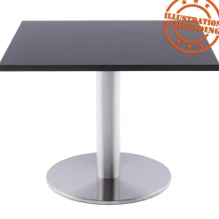 ALTEREGO Plateau de table 'SPANO' noir carré Sale