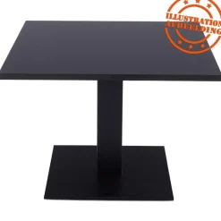 ALTEREGO Plateau de table 'SPANO' noir carré Sale