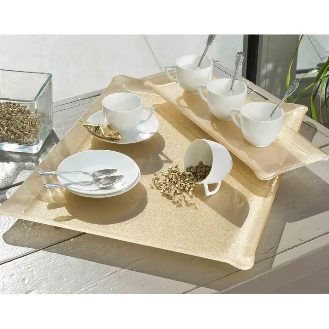 Nydel Plateau Or Imprimé - KIMBERLAY Outlet