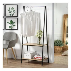 Calicosy Portant 2 étagères style industriel en Bois Beige Sale