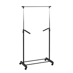 3S. x Home Portant en acier hauteur ajustable par poignée noir Discount