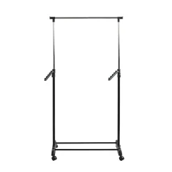 3S. x Home Portant en acier hauteur ajustable par poignée noir Discount