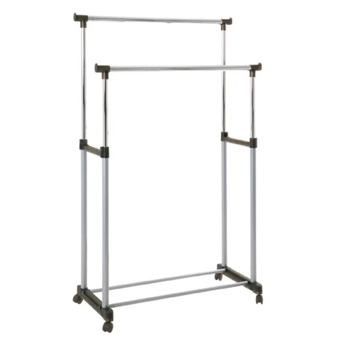 3S. x Home Portant sur roulettes double rangée gris Best