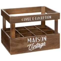 3S. x Home Porte bouteilles en bois 30x30cm Online
