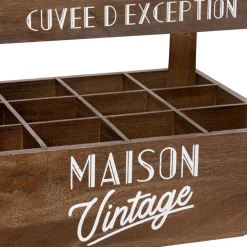 3S. x Home Porte bouteilles en bois 30x30cm Online