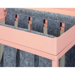 3S. x Home Porte magazines en Métal et Feutre MAGGA Rose Outlet