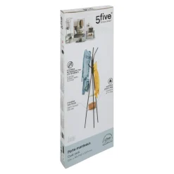 3S. x Home Porte manteau 6 crochets en métal et en bois Sale