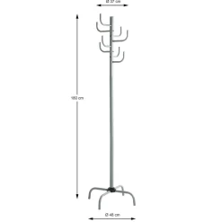 3S. x Home Porte manteau 8 crochets gris Online