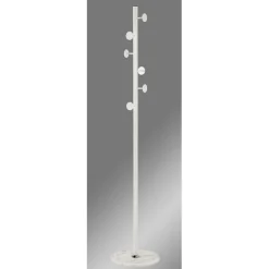 3S. x Home Porte manteau avec 6 crochets en Métal laqué et pied en Marbre Blanc Online