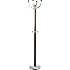 3S. x Home Porte manteau bois et acier chromé