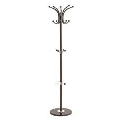 3S. x Home Porte manteau Boules marron 14 crochets et pied marbre Hot