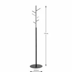 3S. x Home Porte manteau design bois et métal gris Outlet