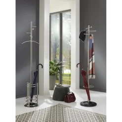 3S. x Home Porte manteau en Acier Argenté New