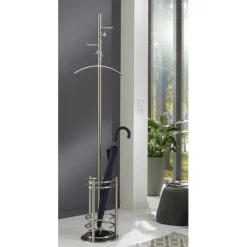 3S. x Home Porte manteau en Acier Argenté New