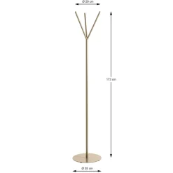 3S. x Home Porte manteau en métal avec 3 crochets vert New