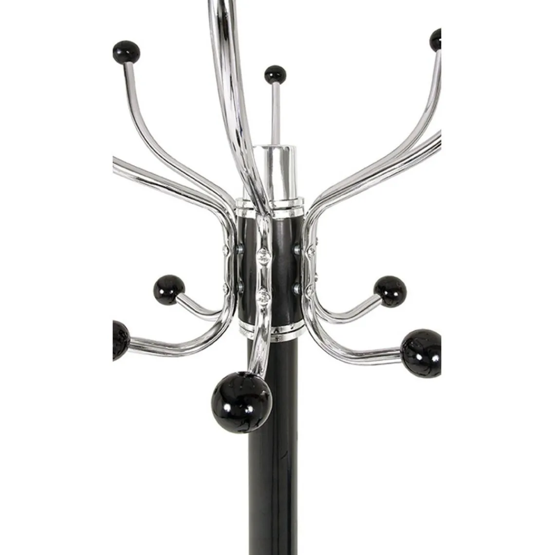 3S. x Home Porte manteau en métal noir et chrome pièd marbre Clearance