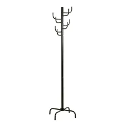 3S. x Home Porte manteau en métal noir avec 8 crochets Best