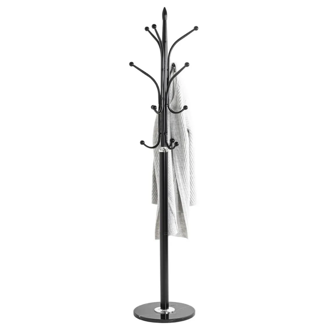 3S. x Home Porte manteau en métal noir et pied marbre Outlet