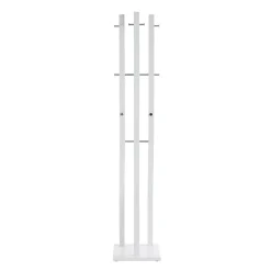 3S. x Home Porte manteau laqué blanc avec crochets chromés Sale