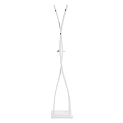 3S. x Home Porte manteau laqué blanc avec crochets chromés Sale