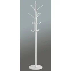 3S. x Home Porte manteau métal blanc et pied en marbre New