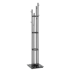 3S. x Home Porte manteau porte parapluie en acier avec socle en verre trempé Best