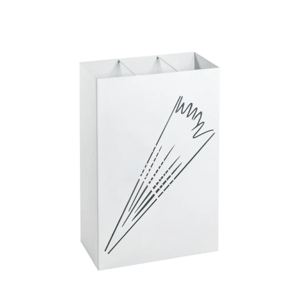 3S. x Home Porte parapluies à poser blanc en métal