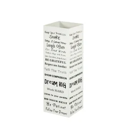 3S. x Home Porte parapluies design Lettrage métal blanc New