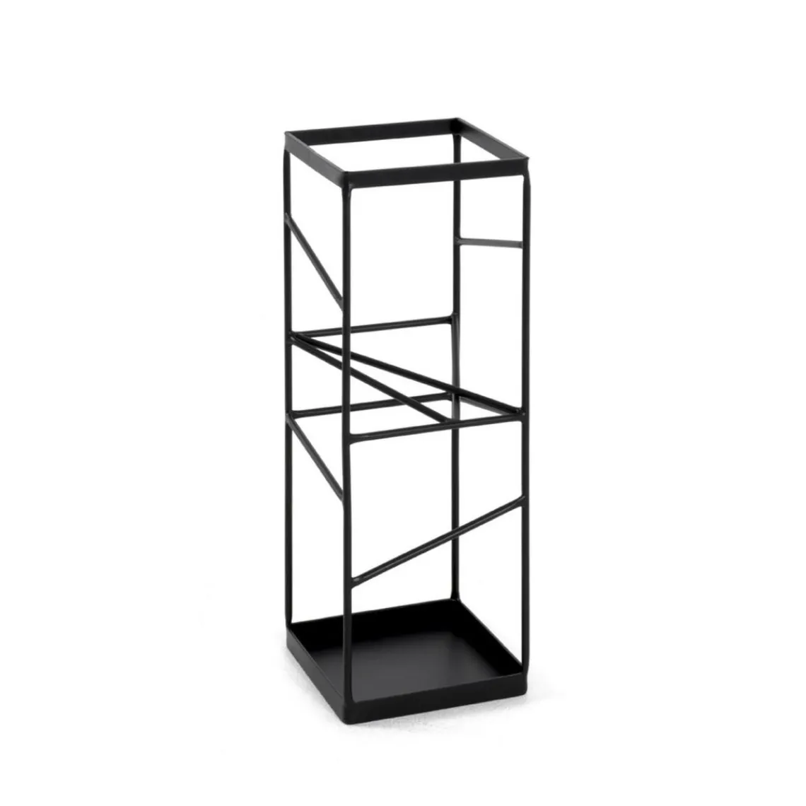 3S. x Home Porte parapluies en tube d'Acier laqué Noir Sale