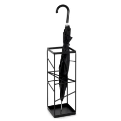 3S. x Home Porte parapluies en tube d'Acier laqué Noir Sale