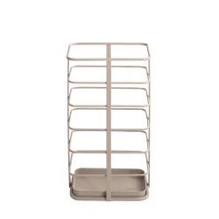 3S. x Home Porte parapluies en tube d'acier peint par poudrage en gris sable Best