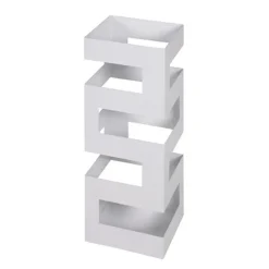 3S. x Home Porte parapluies graphique blanc en métal Best