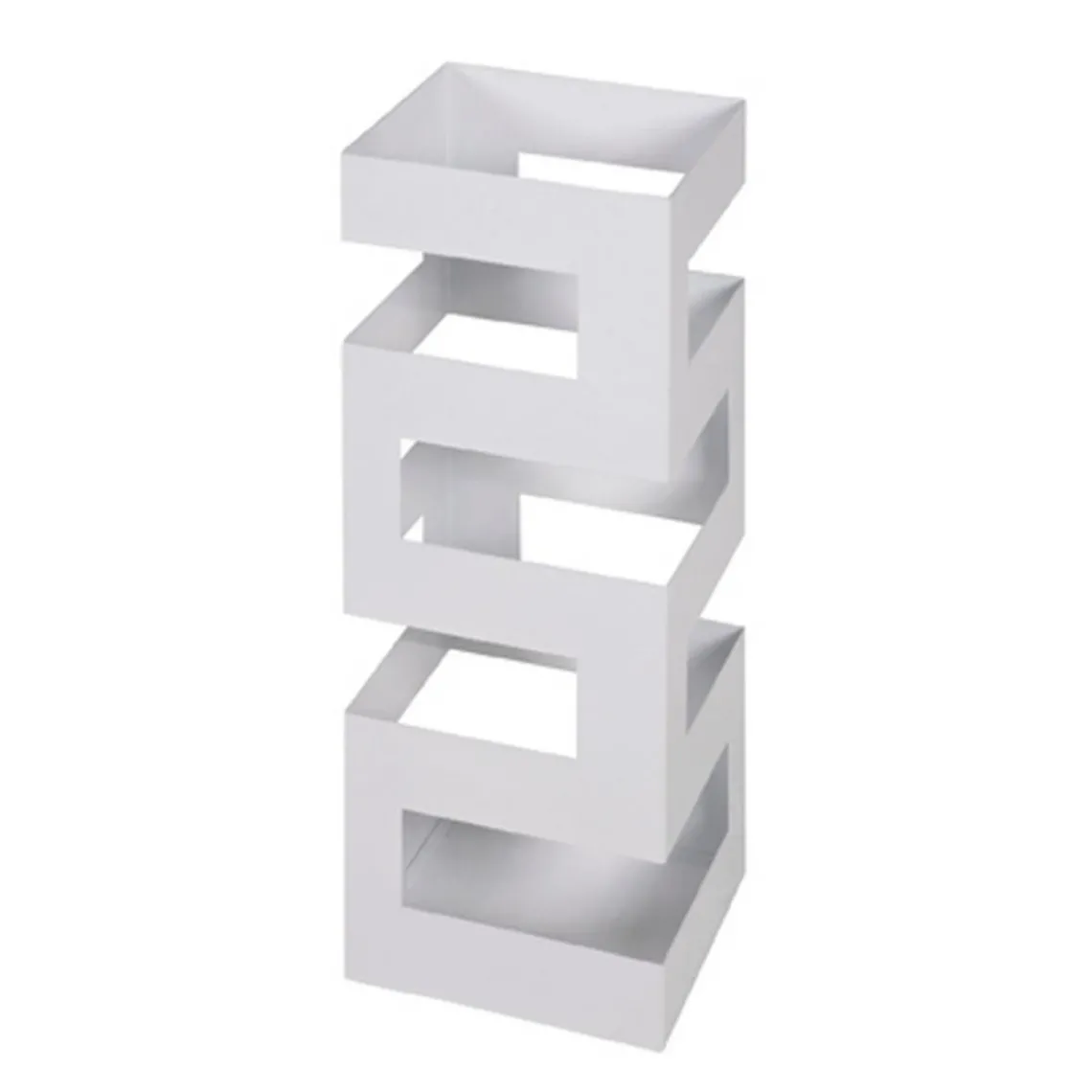 3S. x Home Porte parapluies graphique blanc en métal Best