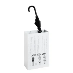 3S. x Home Porte parapluies métal blanc avec egouttoir plastique Best