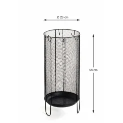 3S. x Home Porte parapluies Noir en Métal