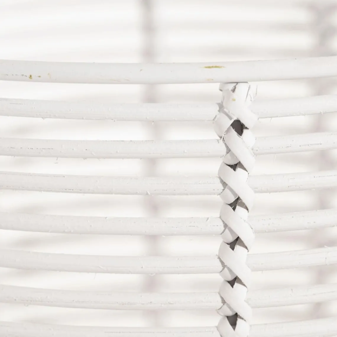 Becquet Porte plante métal rotin blanc Cando Hot