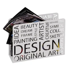 3S. x Home Porte revues Design métal laqué blanc Discount