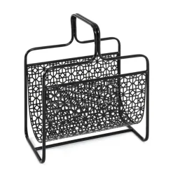 3S. x Home Porte revues en Métal laqué Noir