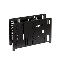 3S. x Home Porte revues Noir en Métal laqué