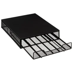 3S. x Home Porte-capsules x60 avec tiroir Noir en Métal Clearance