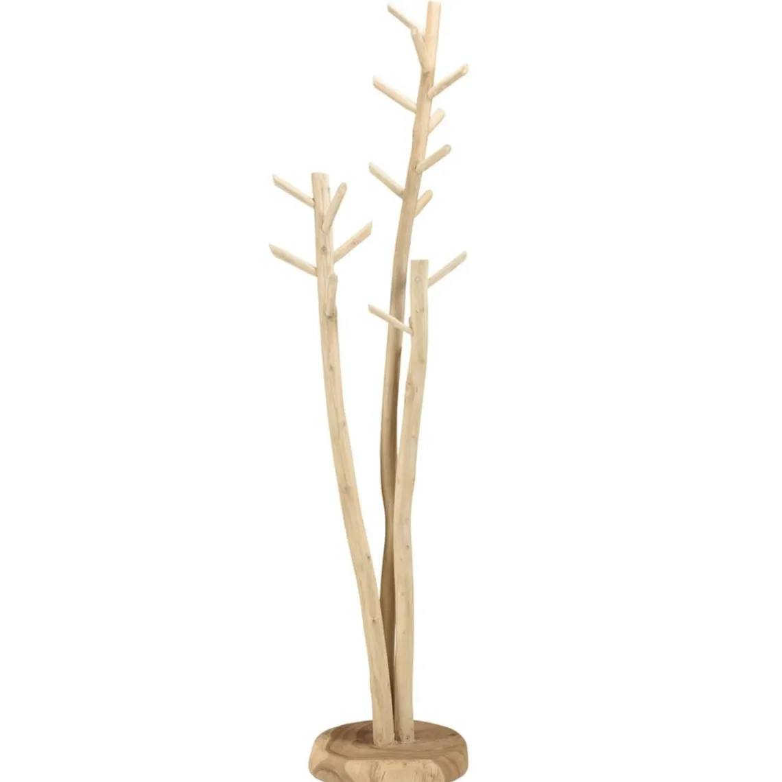 Macabane Porte-manteau 3 branches en Teck naturel WILL Beige Best
