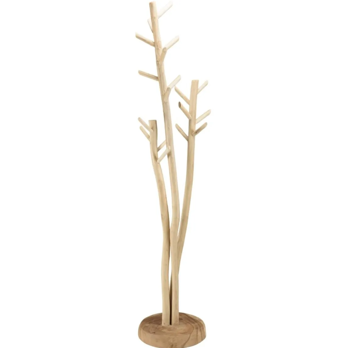 Macabane Porte-manteau 3 branches en Teck naturel WILL Beige Best