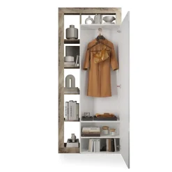 3S. x Home Porte-manteau 2 portes avec miroir Discount