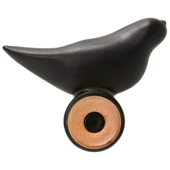 ALTEREGO Portemanteau mural, patère design 'MOANO' noir en forme d'oiseau Hot
