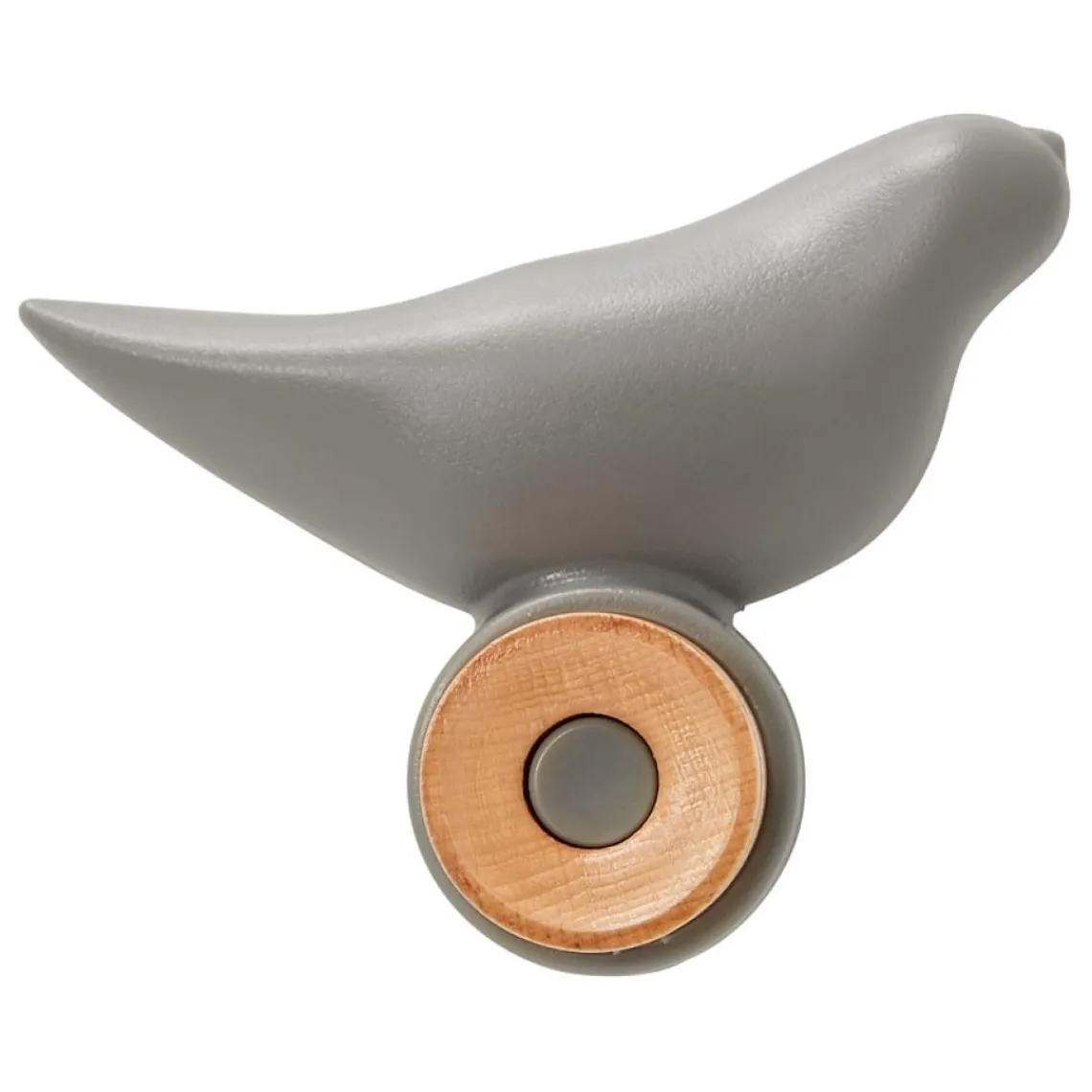 ALTEREGO Portemanteau mural, patère design 'MOANO' gris en forme d'oiseau Best