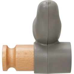 ALTEREGO Portemanteau mural, patère design 'MOANO' gris en forme d'oiseau Best